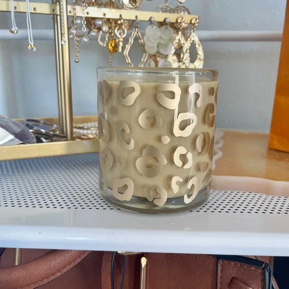 Champagne Leopard Print Clear Mug - Picture 5 of 10